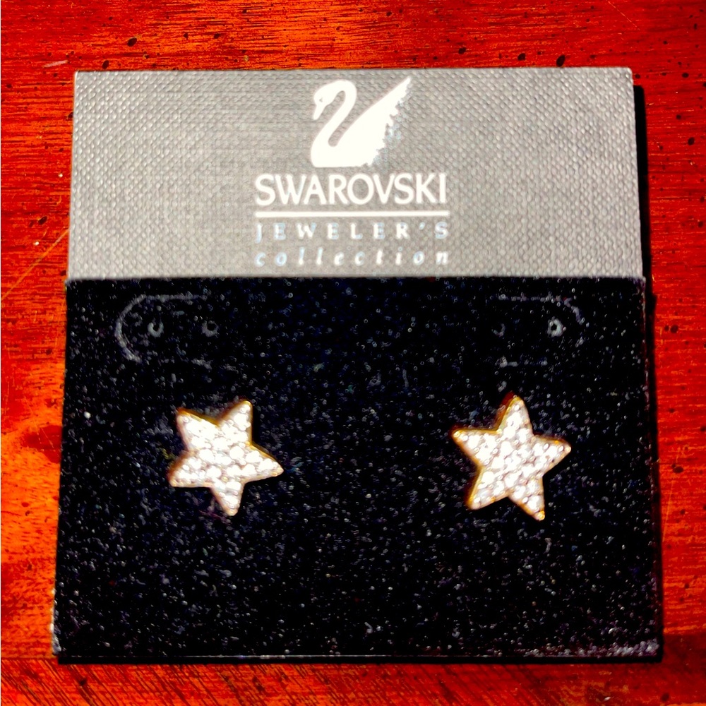 Swarovski star stud earrings